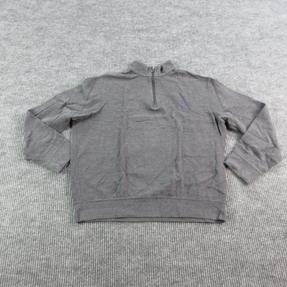 Polo Ralph Lauren Sweatshirt Mens L Black 1/4 Zip Pullover Tagless Logo